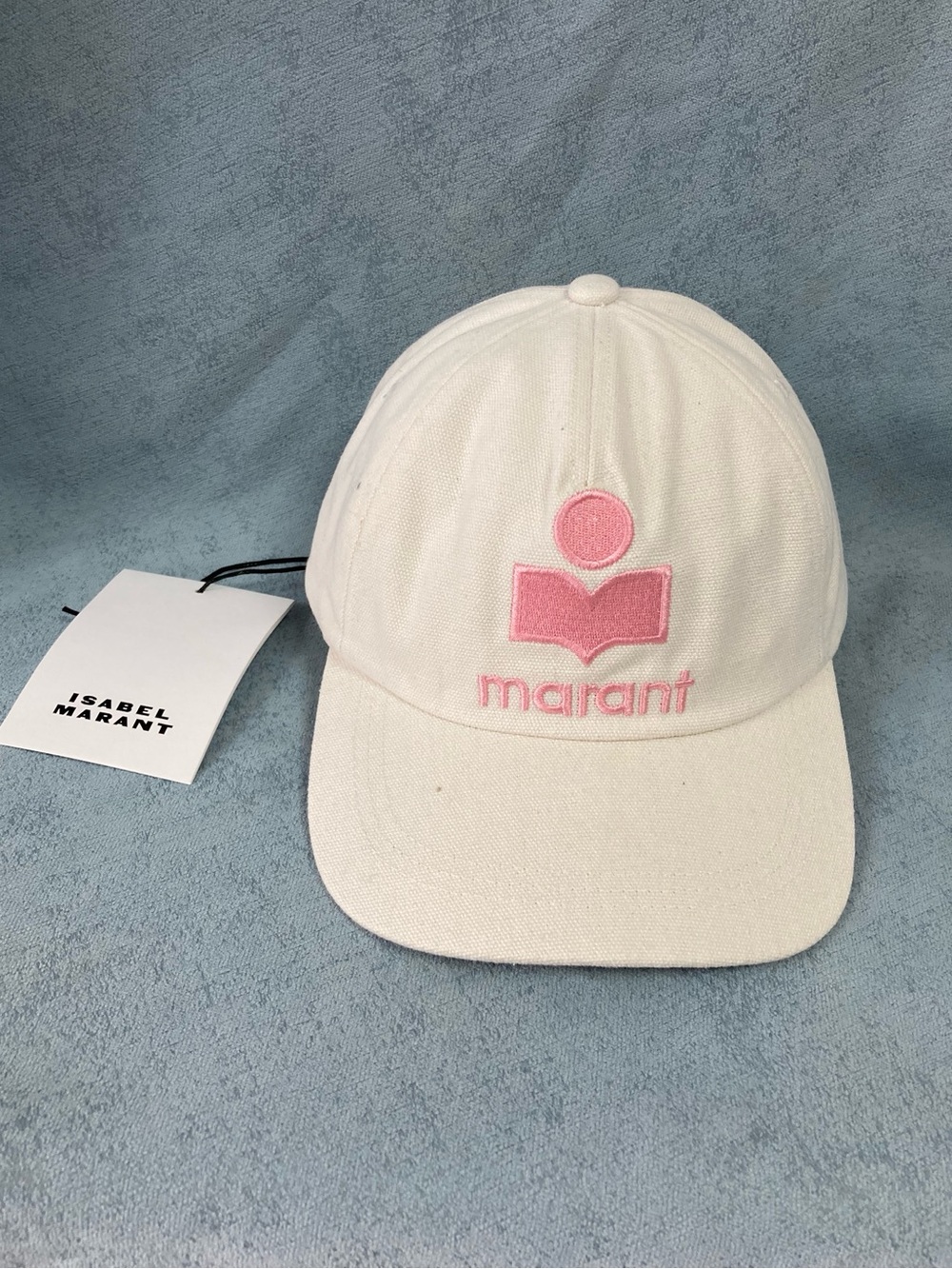 Isabel Marant White Cotton Baseball Cap